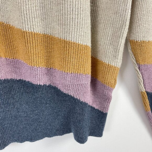 Prana Desert Road Organic Cotton Color Block Sweater Size S - Picture 11 of 12